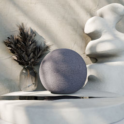 Подушка декоративная Этель Шар d=30. цв.светло-серый  фото 4