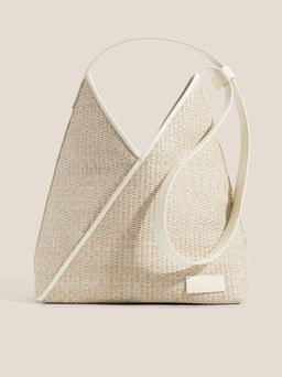Женская сумка через плечо MM6 MAISON MARGIELA FORTUNE COOKIE SMALL Артикул 4663233, светло-бежевый