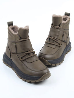 04-WB012-2M SWAMP Кроссовки зимние женские (натуральная кожа, 100% шерсть)