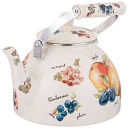 ЧАЙНИК AGNESS ЭМАЛИРОВАННЫЙ СЕРИЯ ФРУКТЫ 4 Л  фото 3