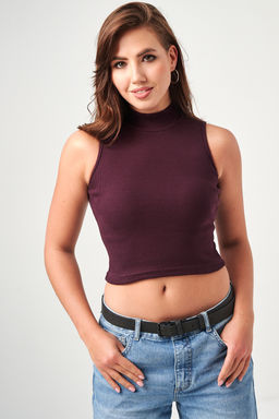 52714 топ укороченный с горлом - Натали фото 23