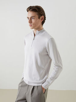 Dik Yaka Uzun Kollu Erkek Triko Kazak