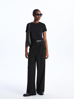 Bisiklet Yaka D?z K?sa Kollu Kad?n Ti??rt - Waikiki фото 2