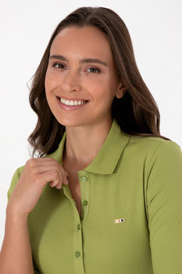 Kad_n F_st_k Basic Polo Yaka Sweatsh_rt