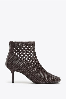 BRAIDED HEELED ANKLE BOOTS - Zara фото 3