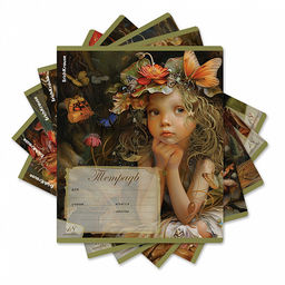 Цена за 10 шт. Тетрадь школьная ученическая ErichKrause Forest Fairy, 18 листов, линейка (в плёнке по 10 шт.)_MIX-PACK