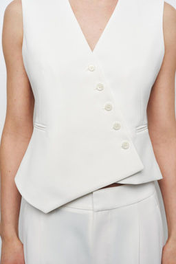 ZW COLLECTION ASYMMETRIC WAISTCOAT - Zara фото 11