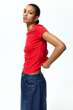 Camiseta en punto pointelle - H&m фото 8