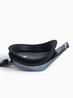 Очки для плавания ONLYTOP, набор носовых перемычек, чёрные, зеркальные