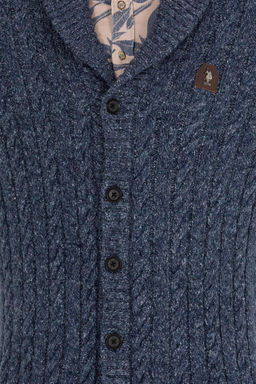 U. S. Polo Assn Мужской темно-синий трикотажный кардиган - U.s. polo assn фото 12