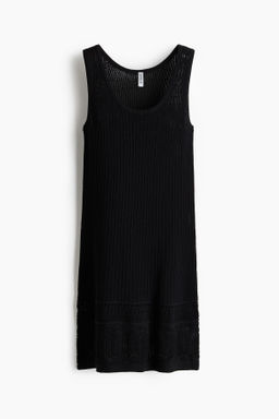 Pointelle-detail dress