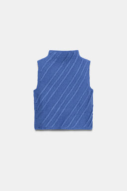 TEXTURED KNIT WAISTCOAT - Zara фото 8
