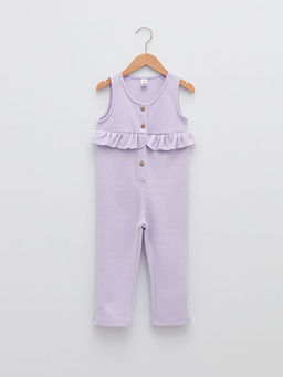 Bisiklet Yaka Basic K?z Bebek Tulum