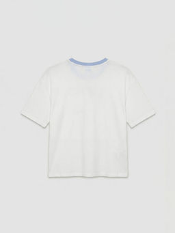 Bisiklet Yaka Bask?l? Kad?n Pijama Tak?m