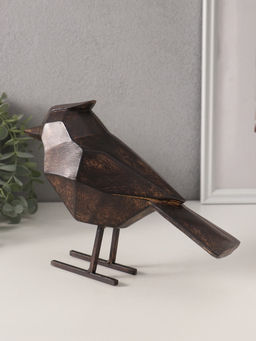 Фигурка полистоун «Чёрная птица. Грани», 24×9×16.5 см