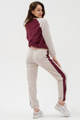 Костюм женский из футера Гамми бордо - Амадэль фото 19