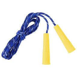 Цена за 10 шт. Скакалка детская, 2.2 м, регулируемая, нейлоновый трос, цвет МИКС