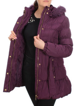 B-38 DARK VIOLET Куртка зимняя женская NO NAME (100 гр. холлофайбер) - Fashion фото 9