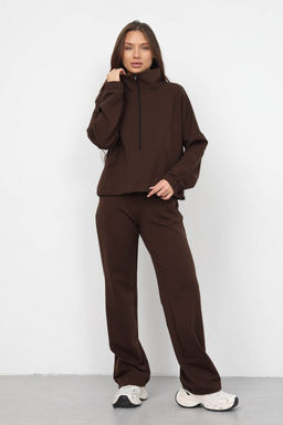 Костюм женский из футера 2-х нитка Герда шоколад