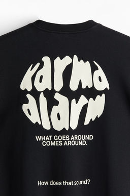 Sudadera con estampado Loose Fit - H&m фото 2