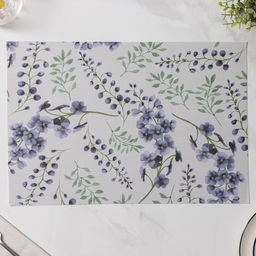 Набор салфеток сервировочных Доляна Весенняя нежность, 4 шт, 3045 см, цвет белый  фото 5