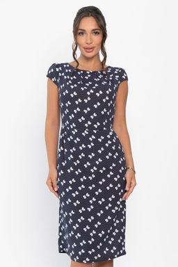 Платье Габриэль (синее/бантики) П13954-10М