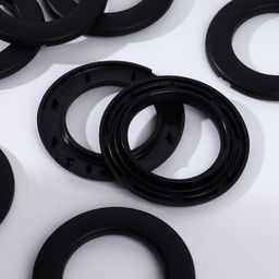 Люверсы для штор, d=3.5/5.5 см, 10 шт., матовые, чёрные