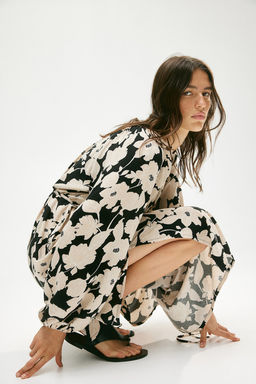 Vestido con mangas globo - H&m фото 4