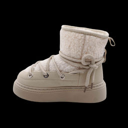 Сапоги F125-2 бежевые