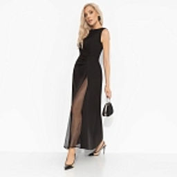 Платье со сборкой, Плавный силуэт