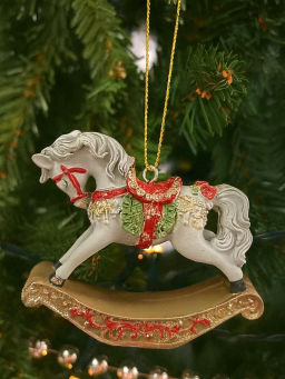 Украшение новогоднее Лошадка-качалка, L7,5 W2 H6,5 см - Remeco фото 5