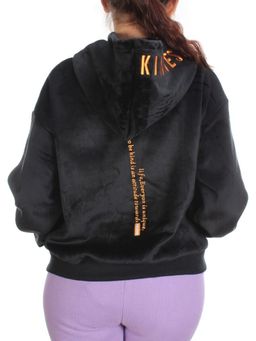 7004-7 BLACK Худи женское на флисе