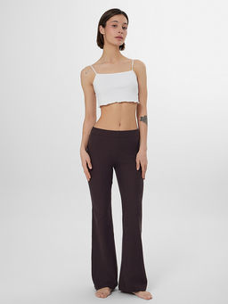 Брюки домашние женские коричневые - Mark formelle фото 4