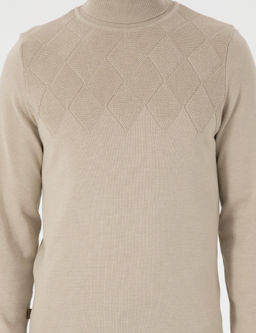 Kum Melanj Slim Fit Bal_k__ Yaka Triko Kazak - Pierre cardin фото 6