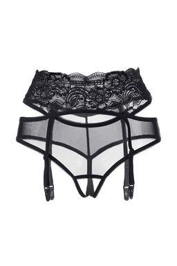 Эротические трусики-пояс Erolanta Marianne, черный (42-44)  фото 8