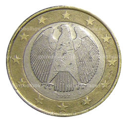 Монета 1 евро 2002 года G Германия
