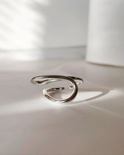 Кольцо с белым серебрением - Vel vett фото 2