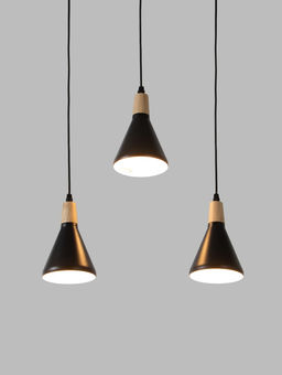 Светильник подвесной 10286/3, 3хE27, 40 Вт, чёрный