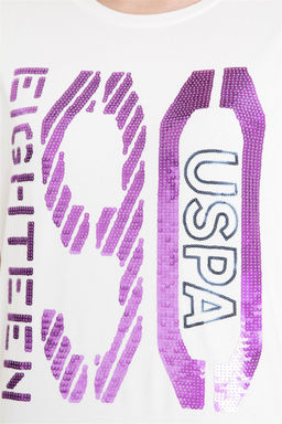 Женская белая футболка с круглым вырезом Неожиданная скидка в корзине - U.s. polo assn фото 6