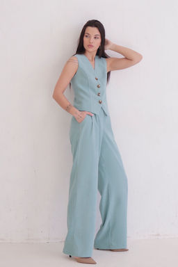 12398 Костюм с жилетом аквамарин - Martichelli фото 3