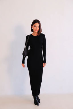 Martichelli Платье трикотажное чёрное  фото 7