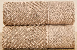 Комплект махровых полотенец FLOOX бордюр Венера, бежевый - Тейковский хлопчато-бумажный комбинат фото 2
