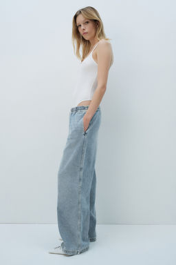 Pantalon sin cierre en denim - H&m фото 5