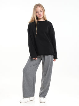 Толстовка для девочки 22-2019 черный - Mini maxi фото 12