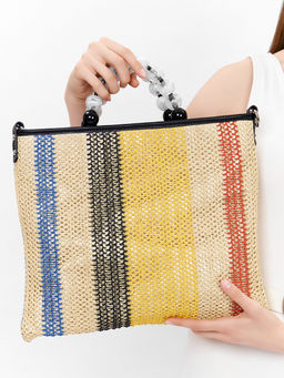 LACCOMA сумка P5268-мультицвет рафия целлюлозная полиэстер фото 4