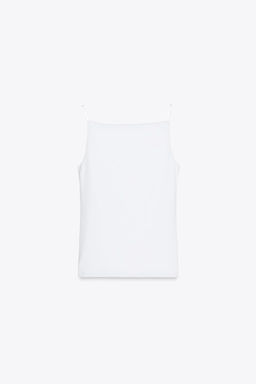 RIB TOP WITH POLYAMIDE STRAPS - Zara фото 5
