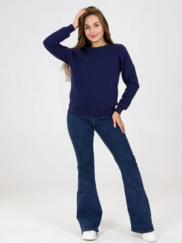 Свитшот женский из футера с начесом Синее Море