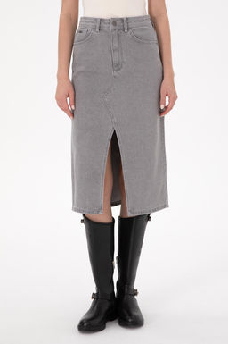 Женская серая джинсовая юбка Неожиданная скидка в корзине - U.s. polo assn фото 2