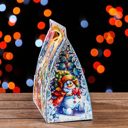 Цена за 5 шт. Подарочная коробка Зимний Лес 24,5 х 11,5 х 23 см - Simaland фото 4