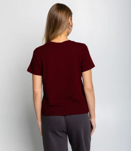 Футболка #КТ623 (5), бордовый - Dommod фото 3